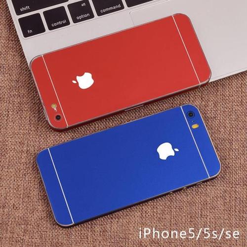iphone5s手机贴膜 se冰膜彩膜贴纸后膜 苹果5se手感边框保护背膜