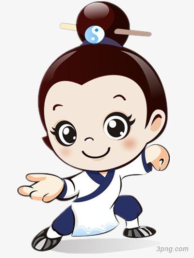 可爱的小道士png素材透明免抠图片动植人物