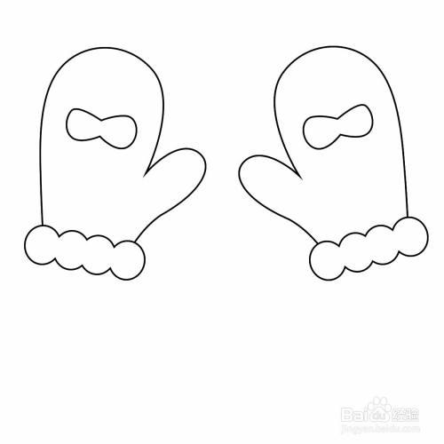 手套的简笔画怎么画?