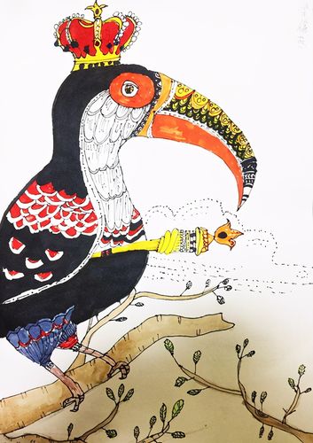 动物儿童画:拟人化的动物真有趣