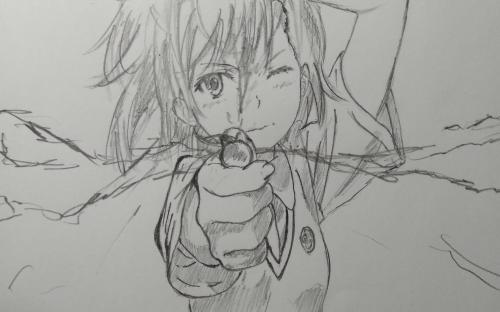 御坂美琴全身简笔画