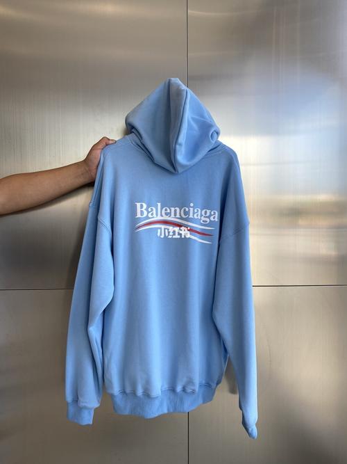 巴黎世家经典可乐卫衣2020fw天蓝色】_巴黎世家怎么样