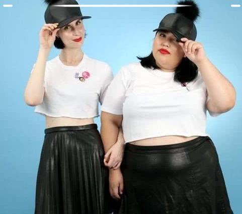 瘦子和胖子撞衫,才懂得"瘦"的快乐