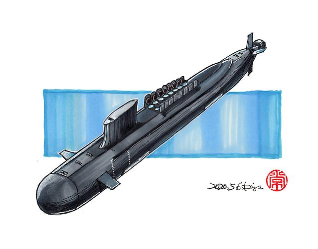 手绘丨潜艇|纯艺术|绘画|画设计 - 原创作品 - 站酷