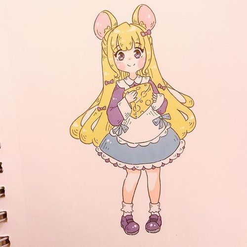 一组小女生q版手绘漫画,如花似朵让人怜爱