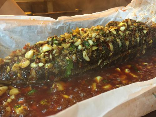 咸阳美食探访鸿福聚纸包鱼