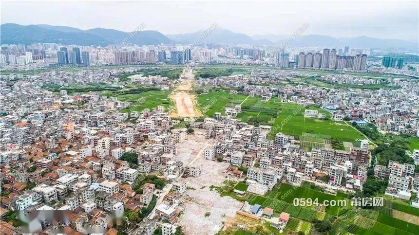 莆田一中新度校区上空航拍图