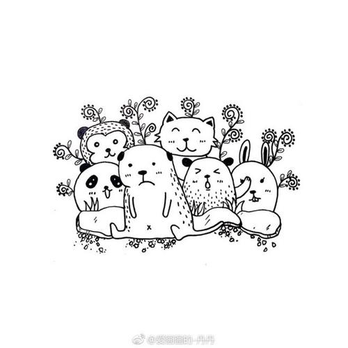 丹丹的手绘##黑白画涂鸦