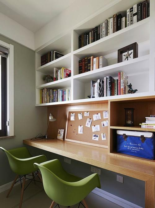 转角书桌效果图