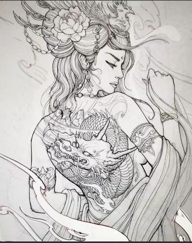 纹身素材(1期)——艺伎手稿更新