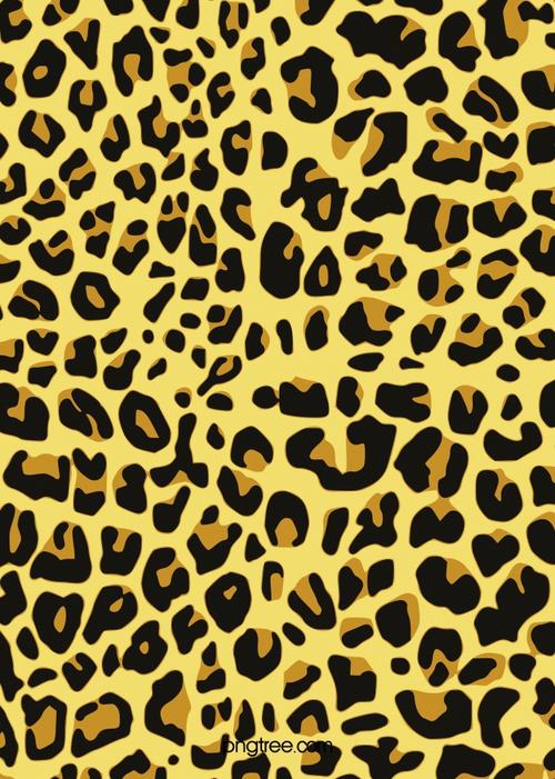 黄色豹纹网底图案背景