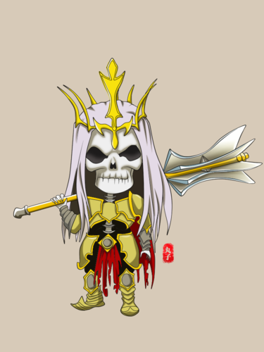 百图斩第九天q版的骷髅王