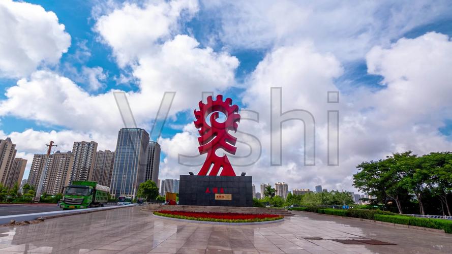 日照市太阳鸟大范围移动延时摄影4k