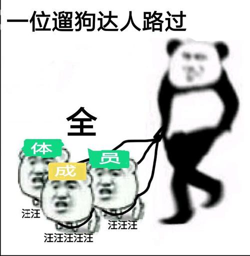 汪汪汪)_路过_汪汪_全体成员_达人_遛狗表情