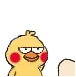小黄鸡砸蛋表情包gif