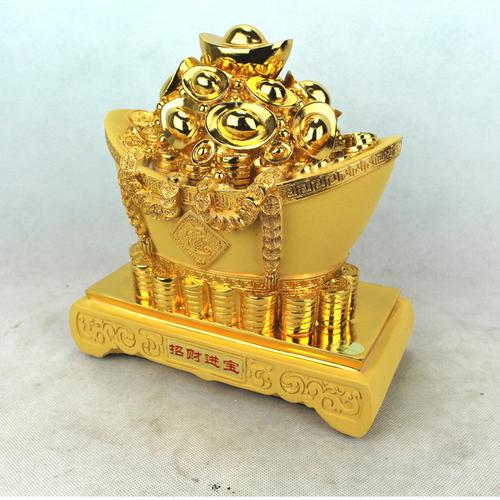 开光招财金元宝存钱罐聚宝盆摆件大号招财进宝办公室家居风水吉祥