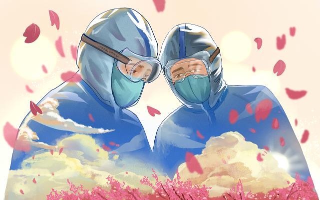 抗疫红色握拳团结万众一心加油背景模板2020疫情防控不厌战不松劲