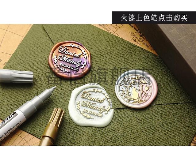 欧式复古火漆印章套装欧式复古章头地图diy封口蜡粒创意礼物婚礼请柬