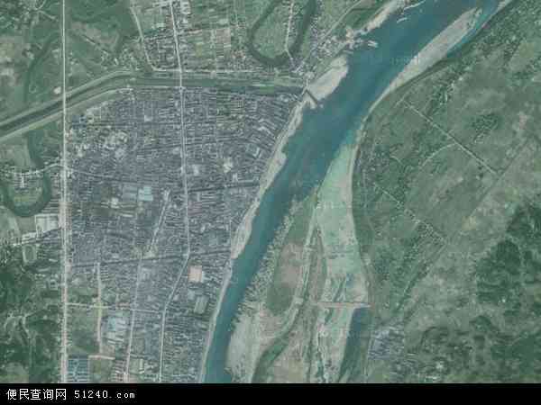 中国湖南省常德市桃源县漳江镇地图(卫星地图)