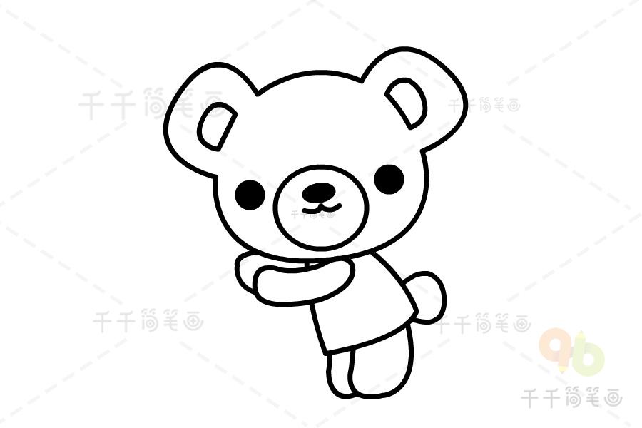 可爱小熊简笔画怎么画