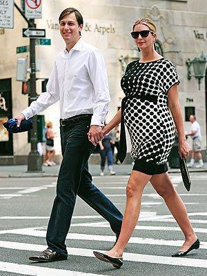 伊万卡孕期和老公更甜!挺9个月孕肚当街亲吻,女儿成灯泡好嫌弃