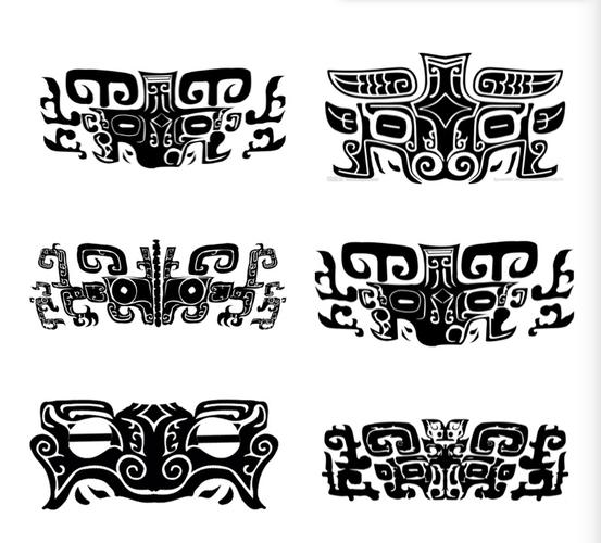 咱们先确认一下你所指商周青铜器上的"饕餮纹"是上图这些吗?