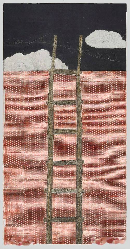 《梯》综合材料 240x120cm 2015年 孙锦谊