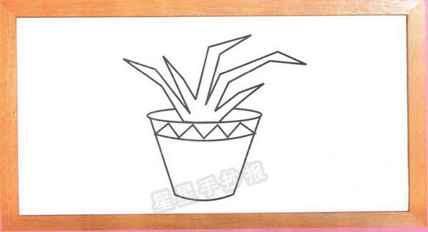 小花盆简笔画