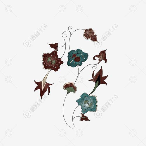 标签:图腾植物欧式花纹插画图案印花图腾花纹纹身图案纹身花纹