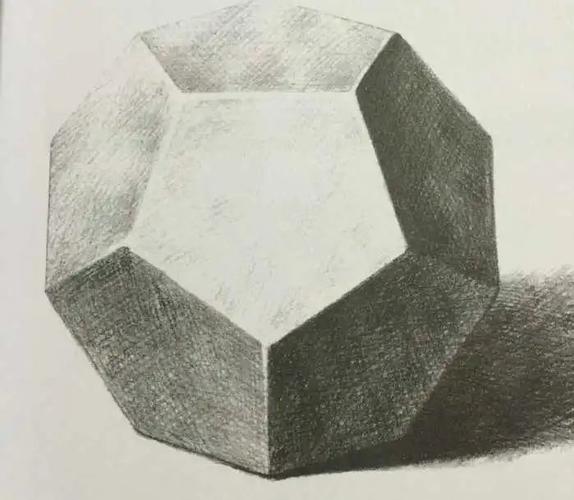 素描实用教程,十二面体练习
