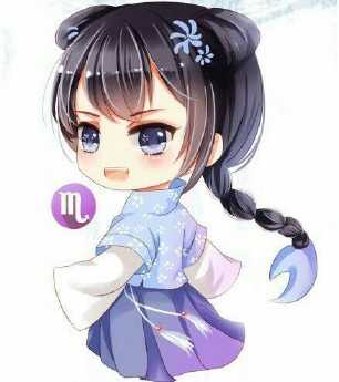 天蝎女卡通头像