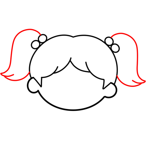 怎样画好小女孩惹人爱的女孩简笔画步骤