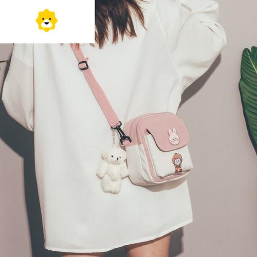 fenghou女童包包可爱夏季可爱日系帆布包包2020新款小