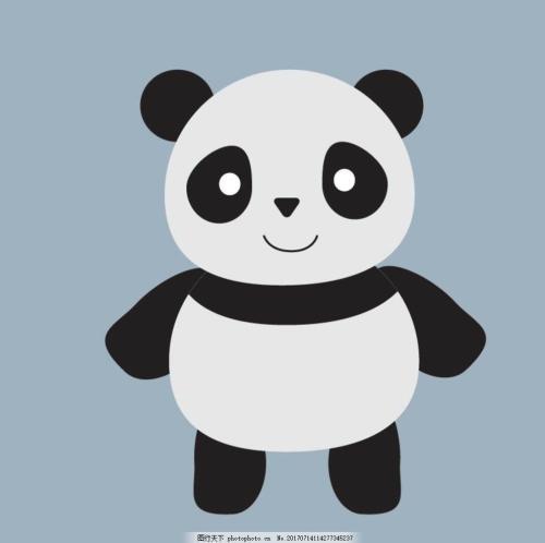 卡通熊猫 卡通动物 动漫卡通 可爱 贺卡 动物插画 儿童绘本 儿童画画
