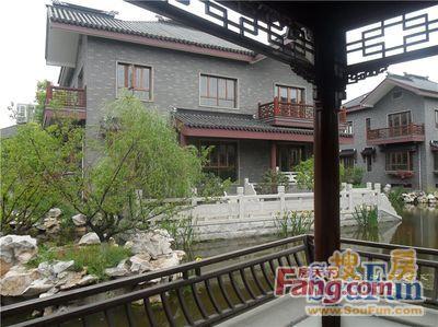 越湖名邸私家独院别墅中式园林建筑风格360度奢华全景