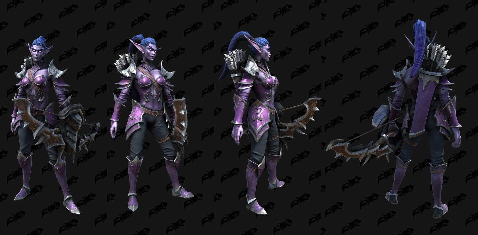 魔兽争霸3重制版暗夜精灵模型伊利丹真酷