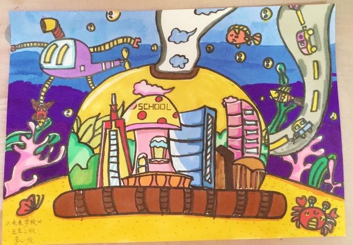 五年二班 李心悦 《未来学校》