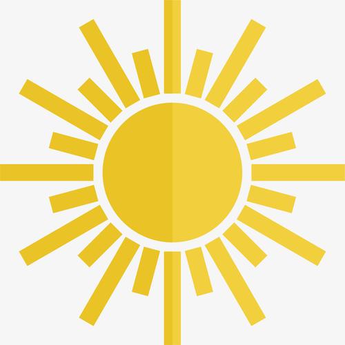 矢量图抽象太阳图标