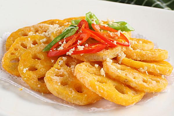 椒盐藕饼