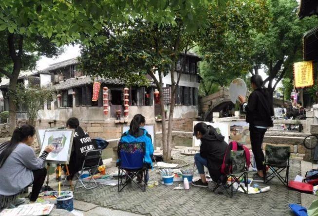 苏州美术写生基地丨写生甪直,用笔画一个江南!_古镇