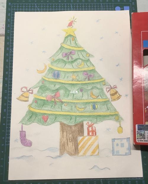 彩铅圣诞树90_圣诞树_彩铅_儿童画_创意儿童画_文化