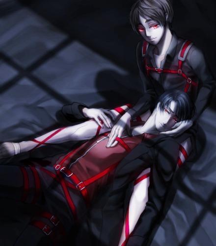 进击的巨人论坛 #进击的巨人##利艾#【黑化的利威尔&amp;艾伦