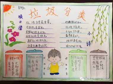 小学生三年级拉圾分类手抄报 垃圾分类手抄报