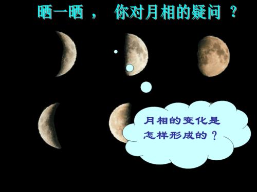 浙江省诸暨市暨阳初中七年级科学《月相》课件(1) 人教新课标版