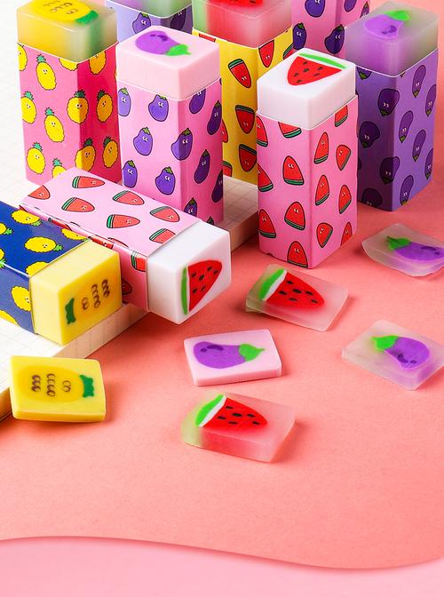 支持小米同款铅笔橡皮擦创意卡通可爱水果樱花儿童像笔象皮小学生专用