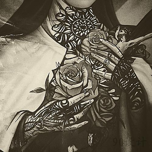 纹身高清纹身店广告背景图素材下载_2000*2000像素jpg