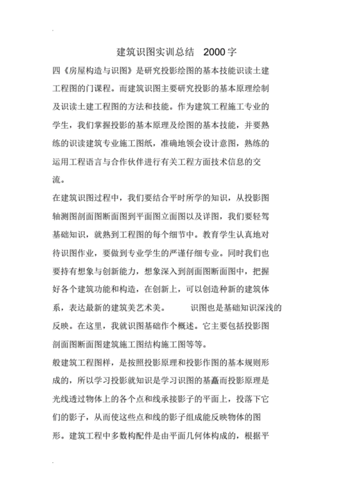 建筑识图实训总结2000字.pdf 13页