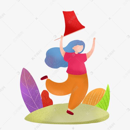 扁平风十一国庆节人物