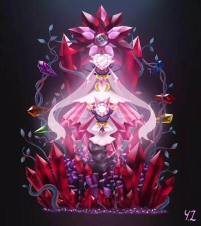 蒂安希 宝可梦 神奇宝贝,图源百度,侵删