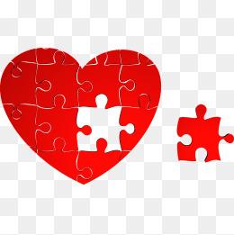爱心拼图图片大全